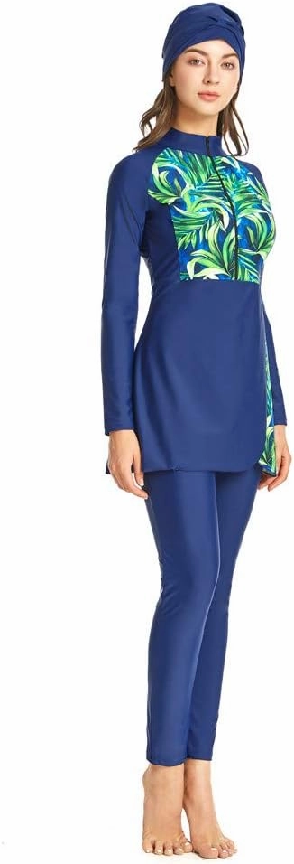Muslim Swimsuits for Women Modest Islamic Hijab Long Sleeve Swimwear Burkinis Bathing Suit Swimming Beachwear