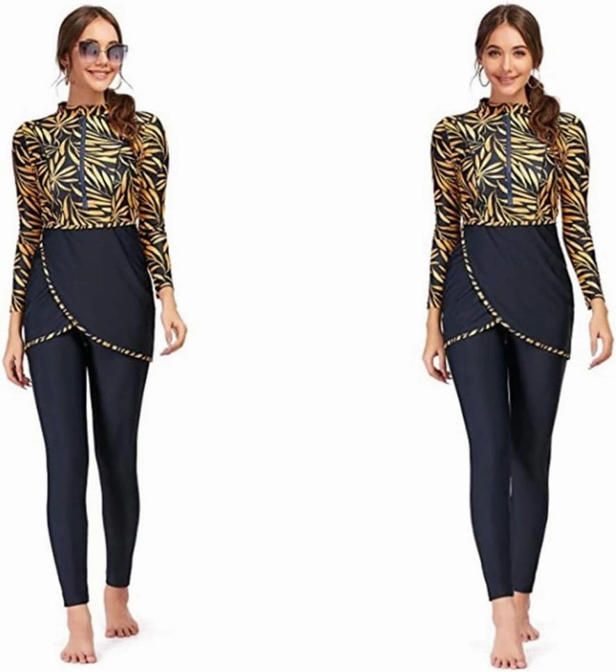 Muslim Swimsuits for Women Modest Islamic Hijab Long Sleeve Swimwear Burkinis Bathing Suit Swimming Beachwear