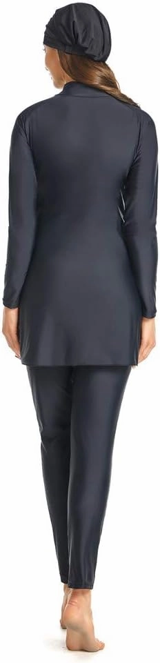Muslim Swimsuits for Women Modest Islamic Hijab Long Sleeve Swimwear Burkinis Bathing Suit Swimming Beachwear