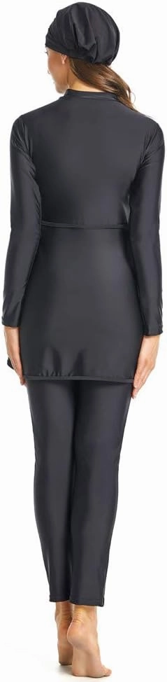 Muslim Swimsuits for Women Modest Islamic Hijab Long Sleeve Swimwear Burkinis Bathing Suit Swimming Beachwear