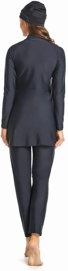 Muslim Swimsuits for Women Modest Islamic Hijab Long Sleeve Swimwear Burkinis Bathing Suit Swimming Beachwear