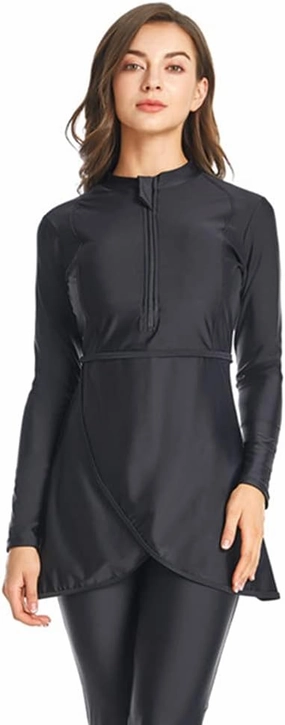 Muslim Swimsuits for Women Modest Islamic Hijab Long Sleeve Swimwear Burkinis Bathing Suit Swimming Beachwear