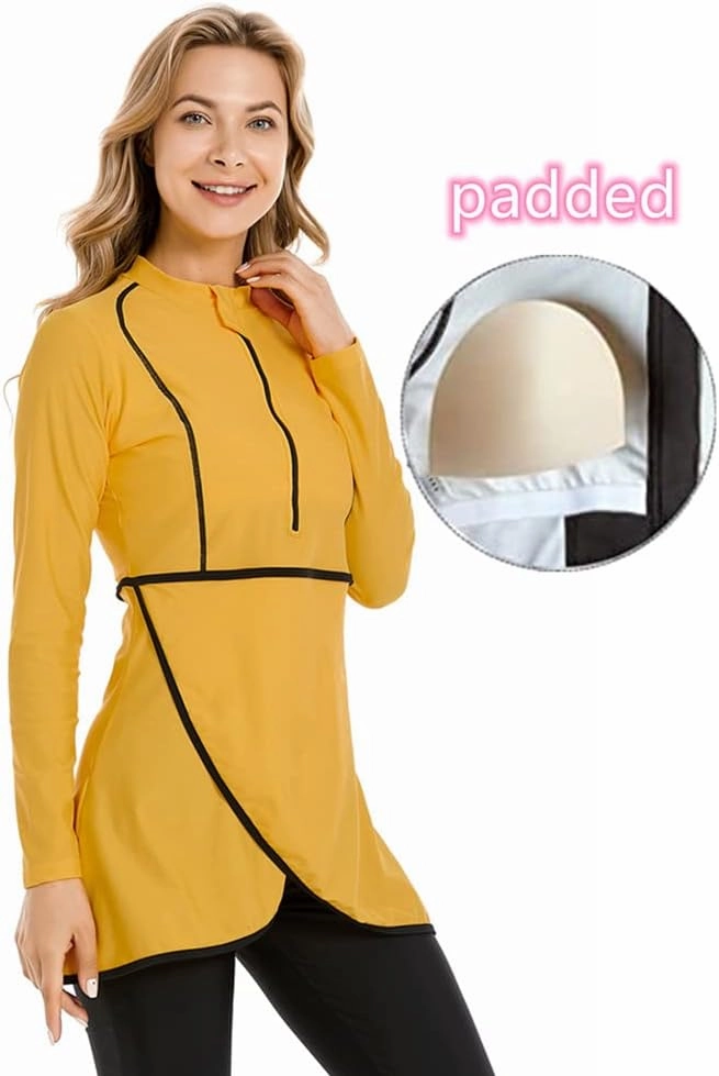 Muslim Swimsuits for Women Modest Swimwear Plus Size Burkini Islamic Swimming Suit Long Sleeve Bathing Suit