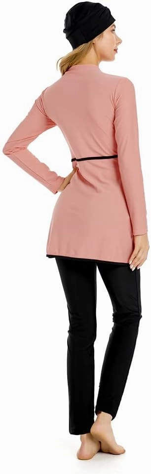 Muslim Swimsuits for Women Modest Swimwear Plus Size Burkini Islamic Swimming Suit Long Sleeve Bathing Suit