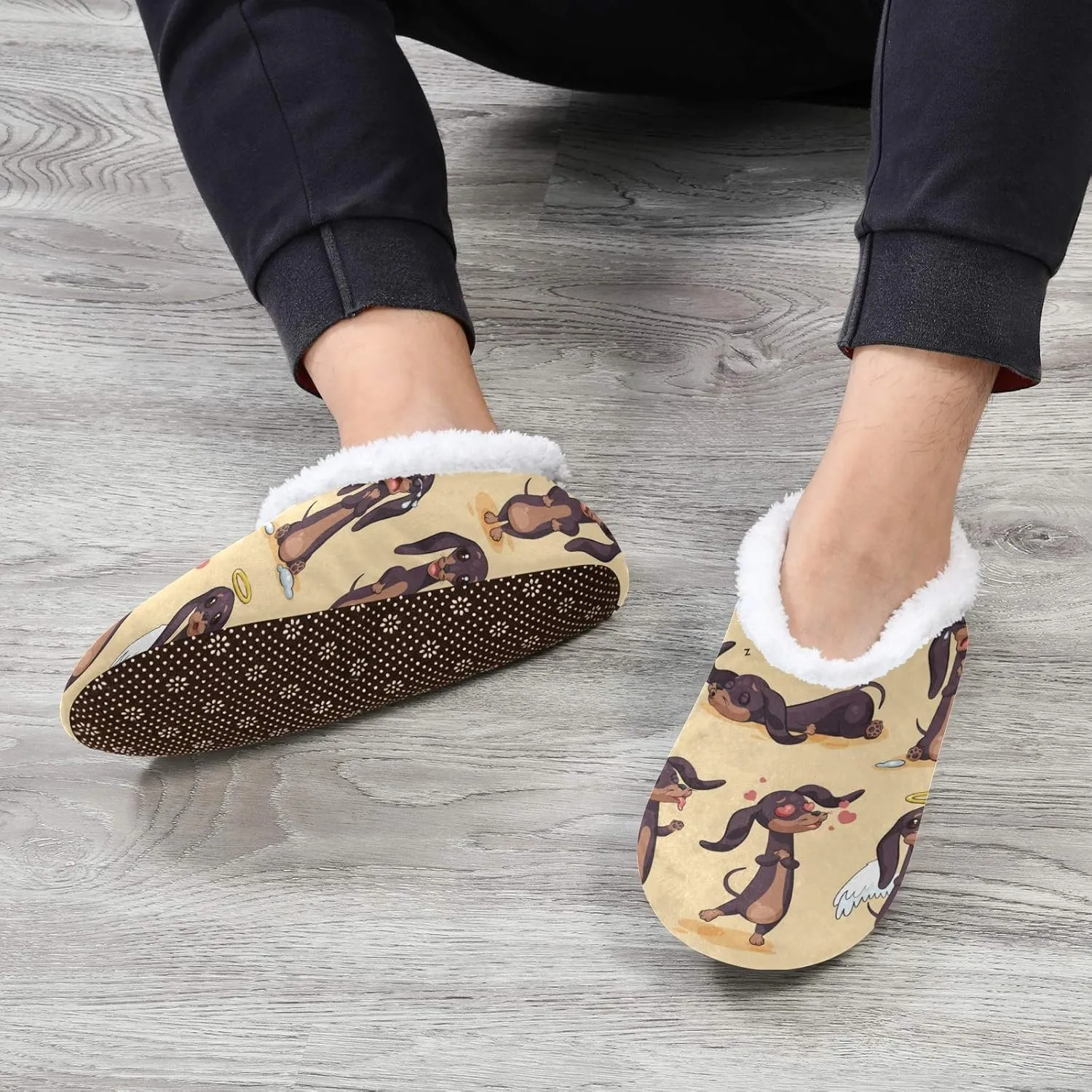 Naanle Women's Winter Memory Foam Slippers, Grey, Size 5-6, Closed Toe, No Heel, Medium Width, Solid Pattern, Fuzzy Fleece Lining, Anti-Slip Rubber Sole