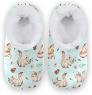 Naanle Women's Winter Memory Foam Slippers, Grey, Size 5-6, Closed Toe, No Heel, Medium Width, Solid Pattern, Fuzzy Fleece Lining, Anti-Slip Rubber Sole