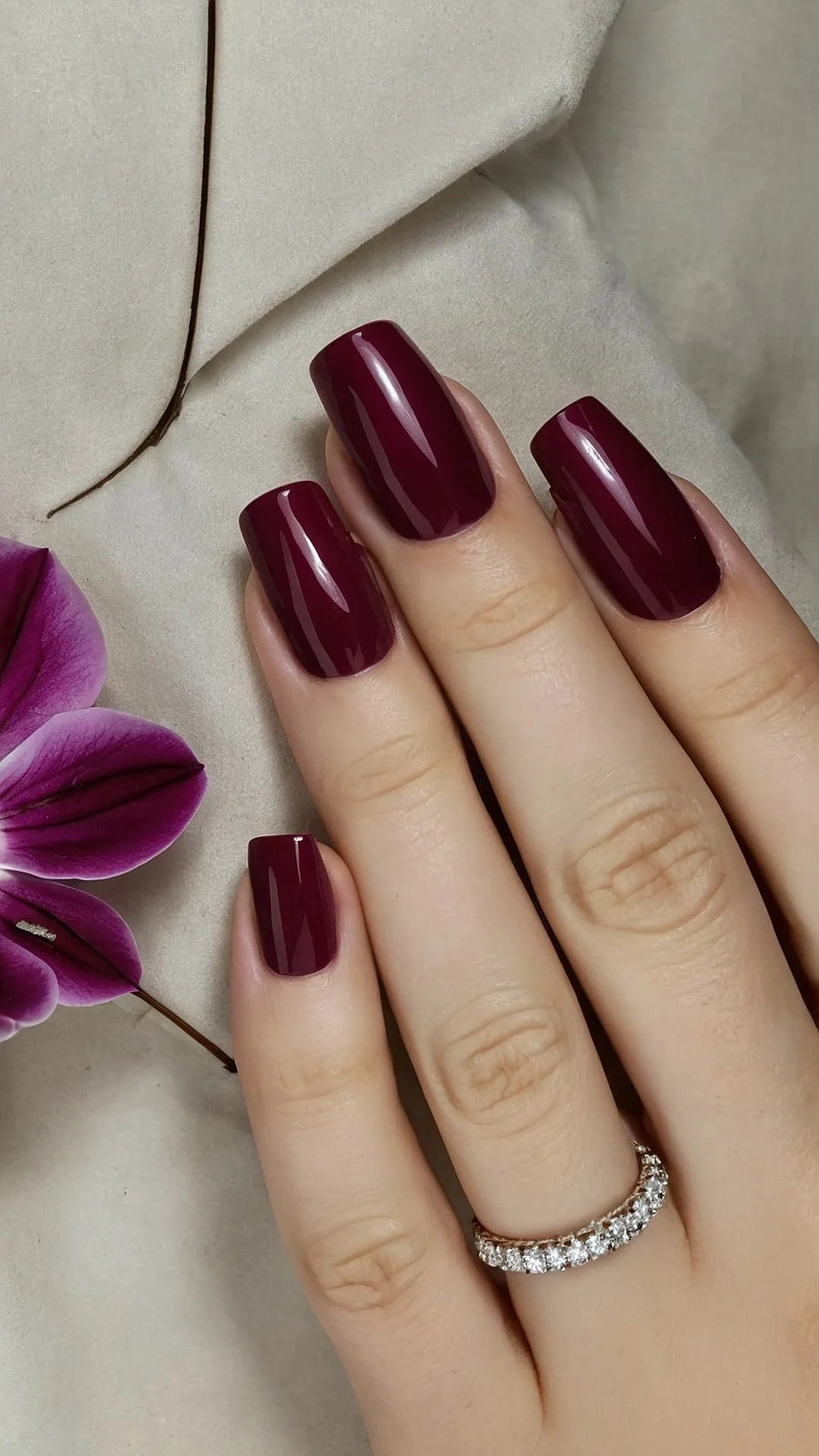 Nail It with Wine: 17 Burgundy Designs to Sparkle and Shine