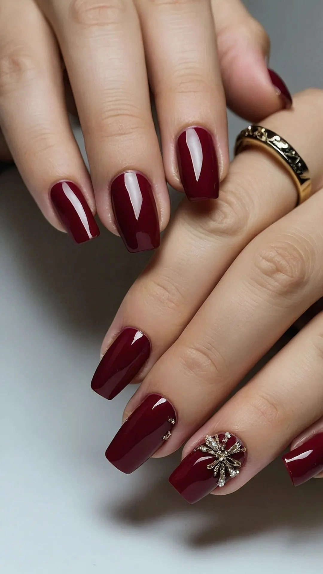 Nail It with Wine: 17 Burgundy Designs to Sparkle and Shine