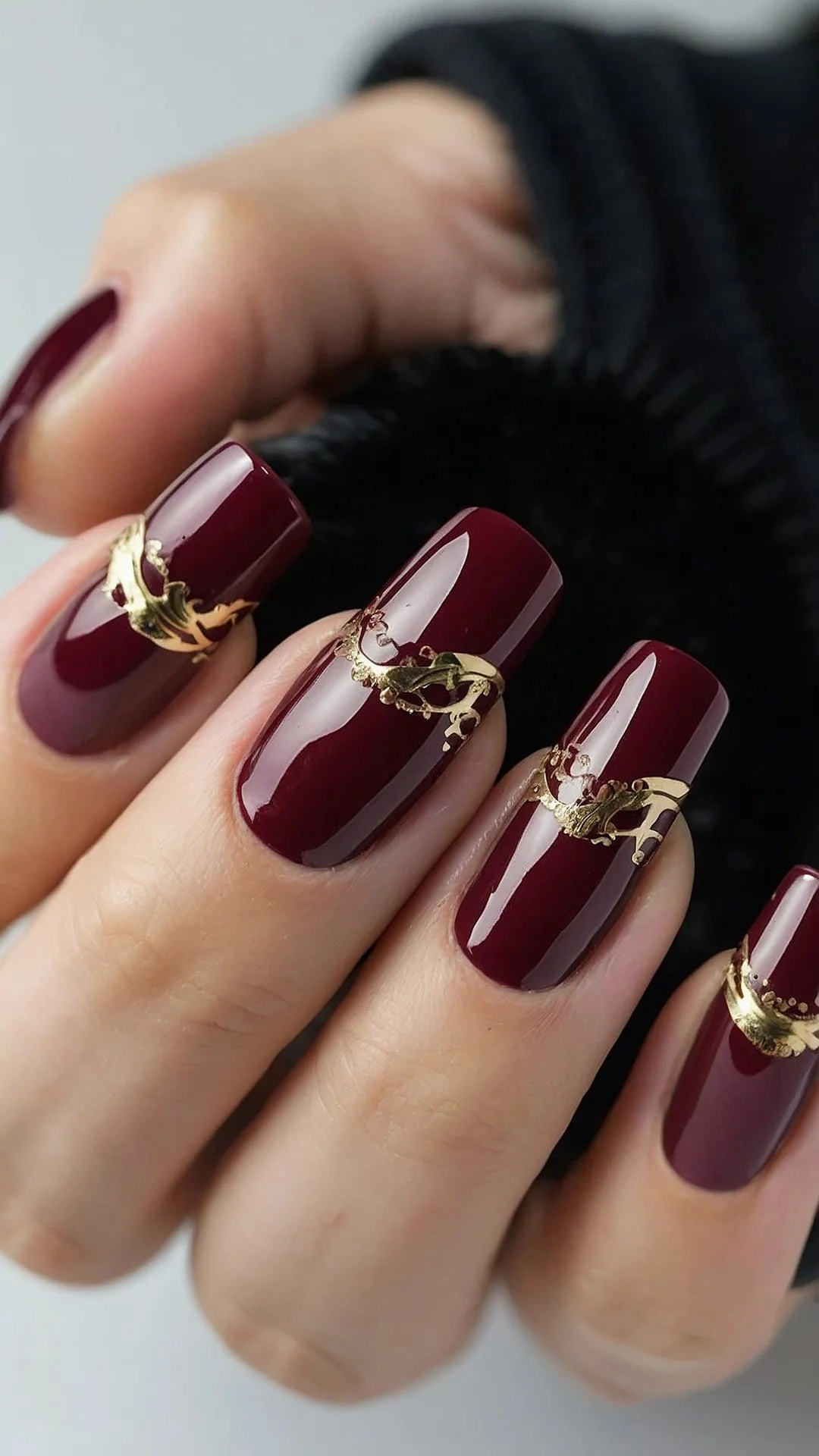 Nail It with Wine: 17 Burgundy Designs to Sparkle and Shine