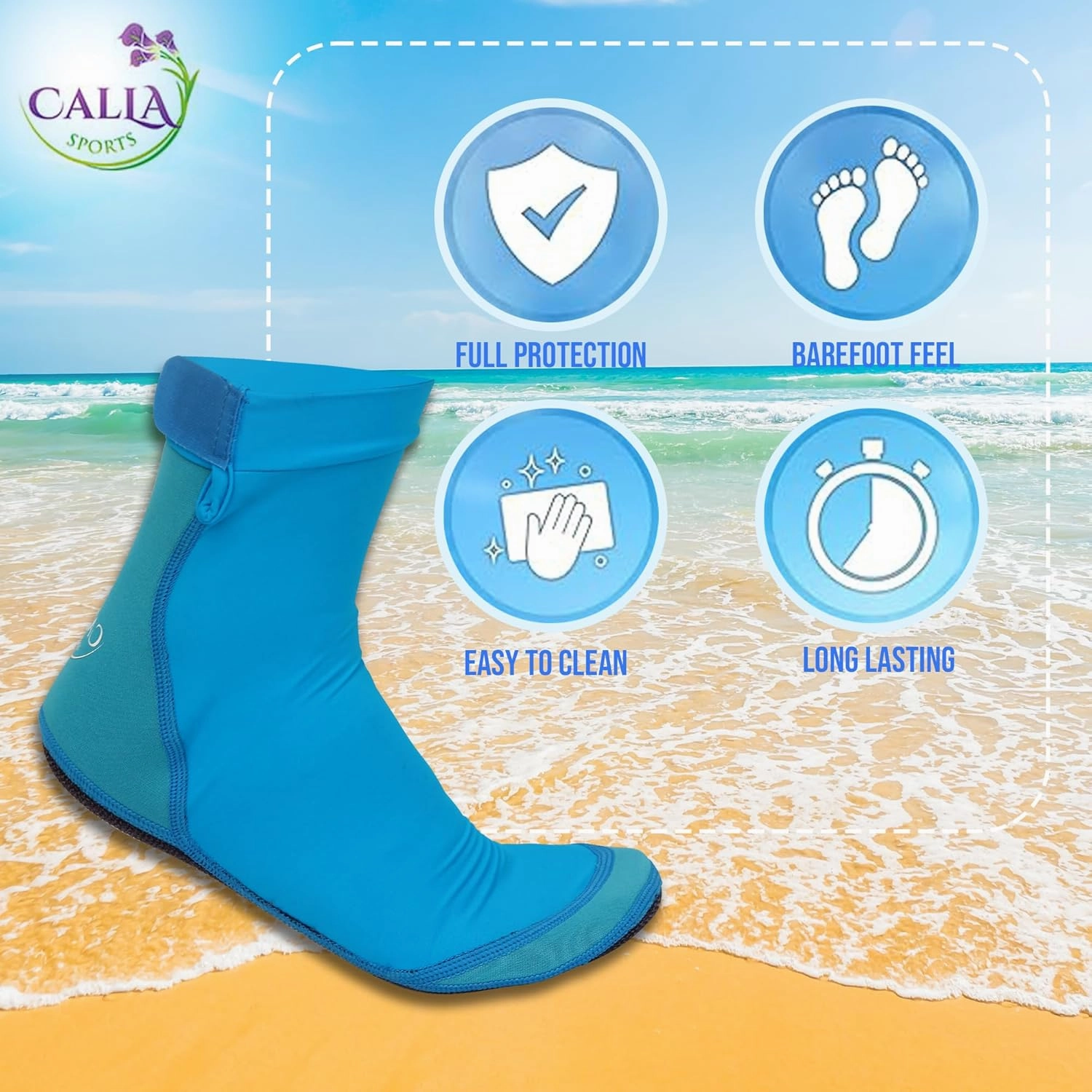 Neoprene Beach Socks - Water and Sand Socks for Men and Women