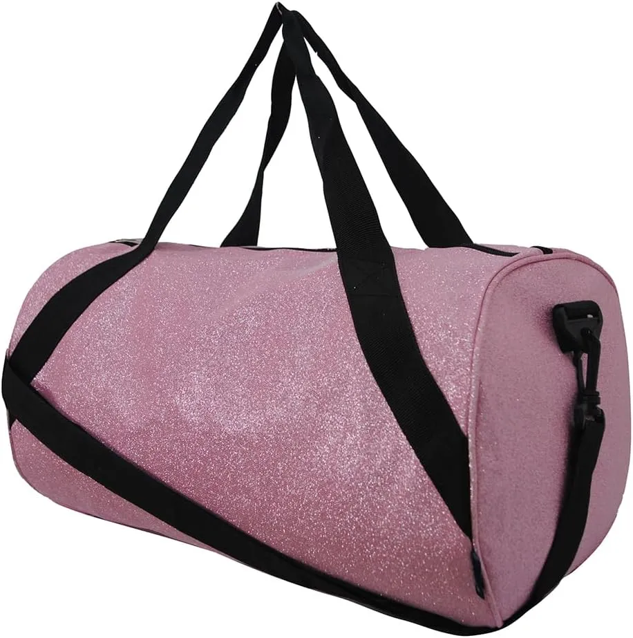 NGIL Medium Glitter Cheers Sports Gym Duffel Bag(Glitter-Pink)