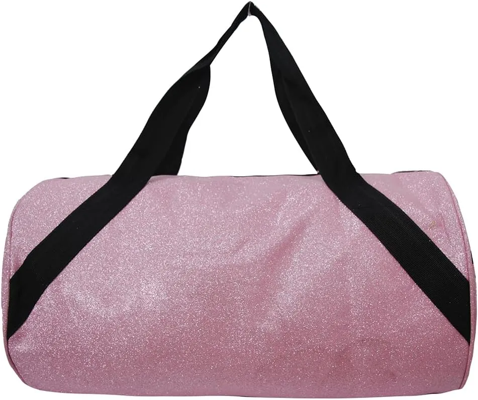 NGIL Medium Glitter Cheers Sports Gym Duffel Bag(Glitter-Pink)
