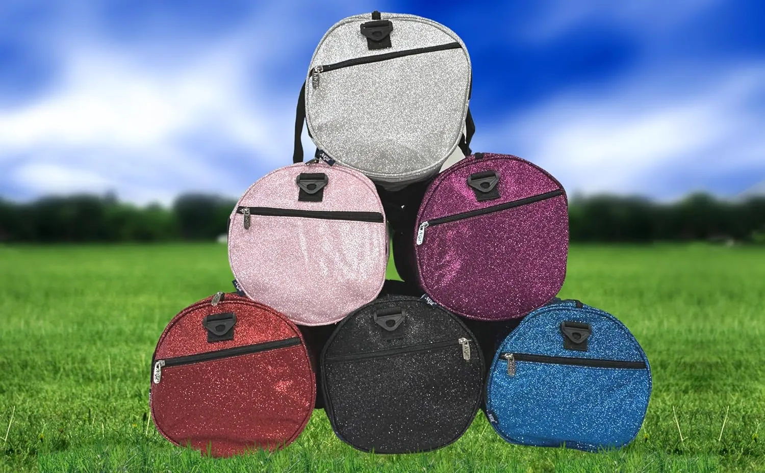 NGIL Medium Glitter Cheers Sports Gym Duffel Bag(Glitter-Pink)