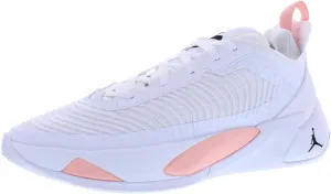 NIKE Men's Basketball Shoes, Bleached Coral Black White, 9