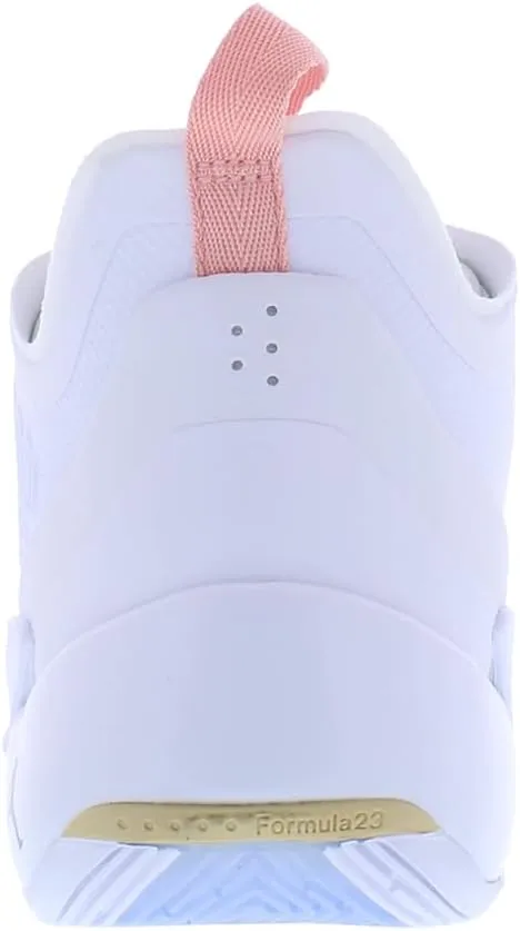NIKE Men's Basketball Shoes, Bleached Coral Black White, 9
