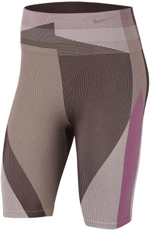 Nike Women's Icon Clash Seamless 8" Training Bike Shorts Desert Dust/Earth/Particle Beige/Desert Dust CJ5091 283 (m)