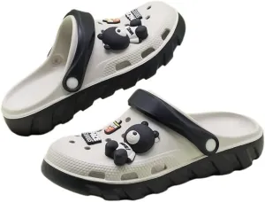 Non-Slip Valentine's Day Cartoon Clogs with Soft Sole and Closed Toe for Summer Beach and Garden Wear