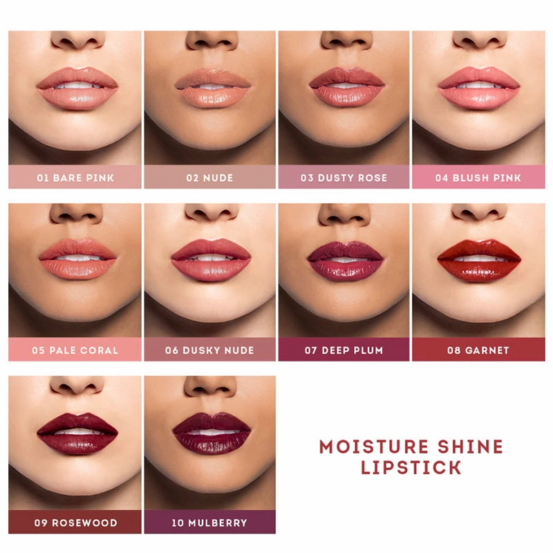 Nude By Nature Moisture Shine Lipstick - 06 Dusky Nude
