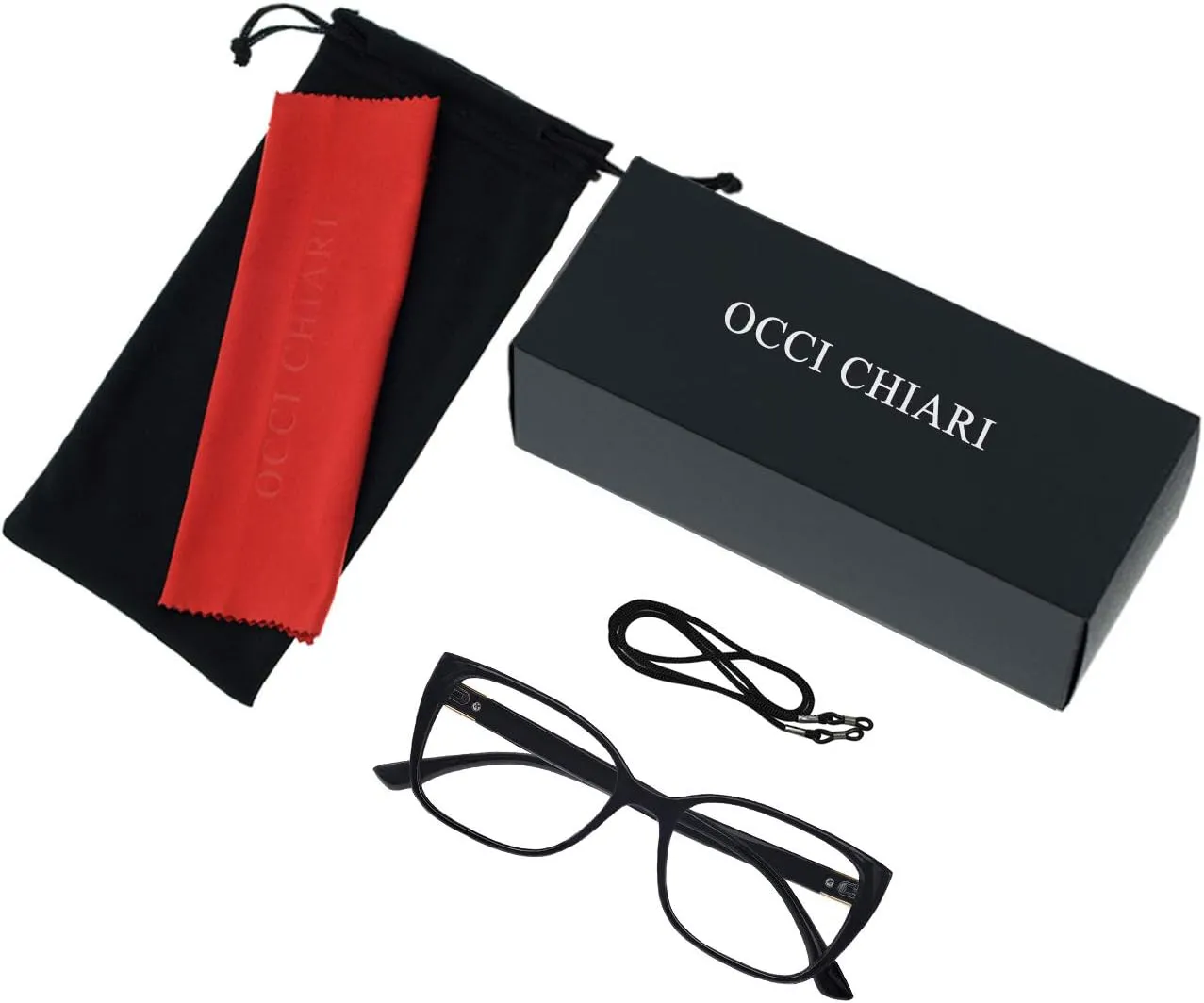 OCCI CHIARI Designer Reading Glasses for Women 2.5 Black Large Fahion Readers 1.0 1.25 1.50 1.75 2.0 2.25 2.50 2.75 3.0 3.5 4.0 5.0 6.0 (Black, 2.5)
