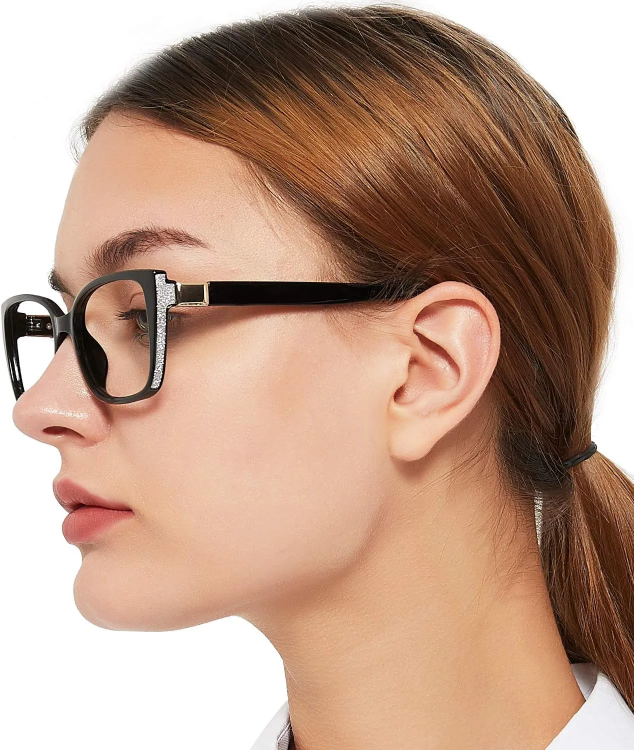 OCCI CHIARI Designer Reading Glasses for Women 2.5 Black Large Fahion Readers 1.0 1.25 1.50 1.75 2.0 2.25 2.50 2.75 3.0 3.5 4.0 5.0 6.0 (Black, 2.5)