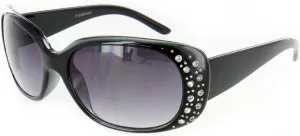 Oceana Fashion Bifocal Sunglasses Women (Black/Clear  1.75)