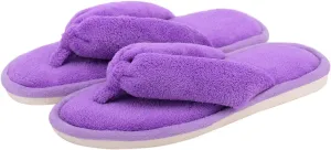 Onmygogo Indoor Slippers for Women Open Toe with Memory Foam, Soft Faux Fur Nonslip House Slippers