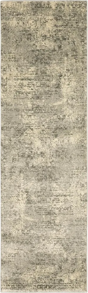 Oriental Weavers Astor Area Rug - 1806Q - 2'3" x 7'6" - in Beige/Grey - Vintage Inspired, Stain Resistant, Family and Pet Friendly, Entryway, Hallway Runner Rug