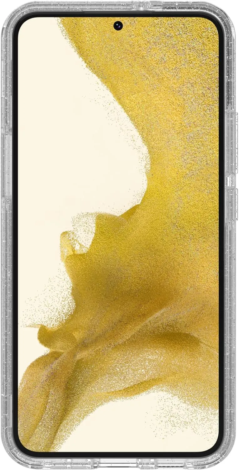 OtterBox Galaxy S22  Symmetry Series Case - Stardust (Glitter/Clear), Ultra-Sleek, Wireless Charging Compatible, Raised Edges Protect Camera & Screen