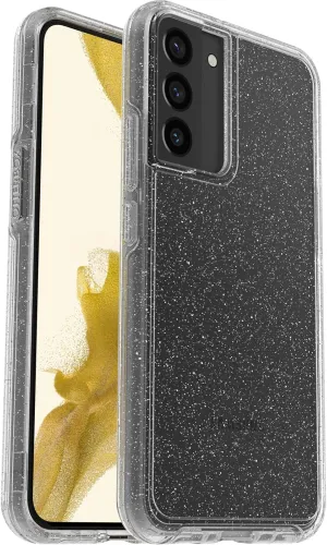 OtterBox Galaxy S22  Symmetry Series Case - Stardust (Glitter/Clear), Ultra-Sleek, Wireless Charging Compatible, Raised Edges Protect Camera & Screen