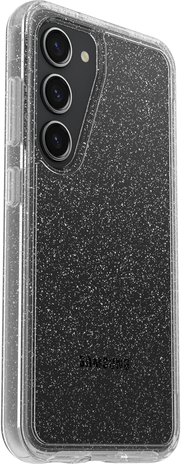 OtterBox Galaxy S23 Symmetry Series Case - Stardust (Clear/Glitter), Ultra-Sleek, Wireless Charging Compatible, Raised Edges Protect Camera & Screen