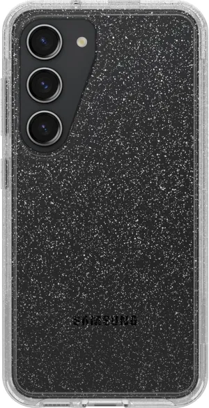 OtterBox Galaxy S23 Symmetry Series Case - Stardust (Clear/Glitter), Ultra-Sleek, Wireless Charging Compatible, Raised Edges Protect Camera & Screen