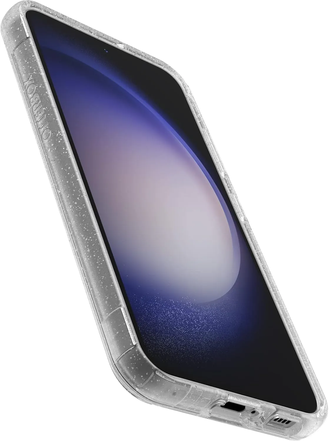 OtterBox Galaxy S23 Symmetry Series Case - Stardust (Clear/Glitter), Ultra-Sleek, Wireless Charging Compatible, Raised Edges Protect Camera & Screen