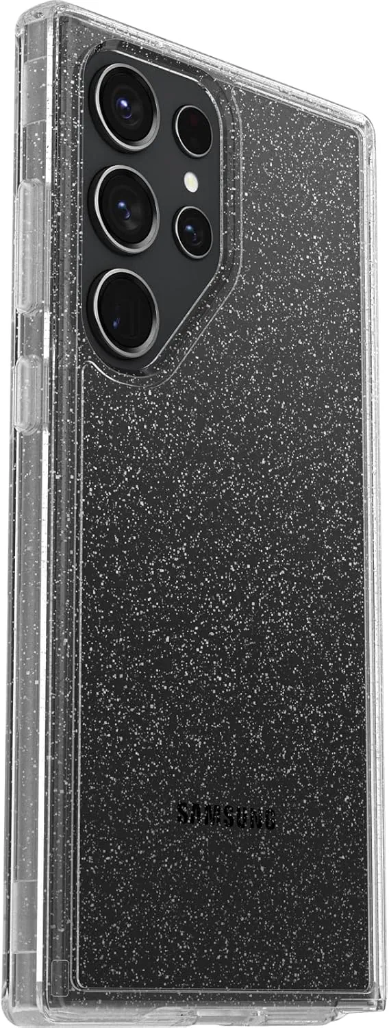 OtterBox Galaxy S23 Ultra Symmetry Series Case - Stardust (Clear/Glitter), Ultra-Sleek, Wireless Charging Compatible, Raised Edges Protect Camera & Screen