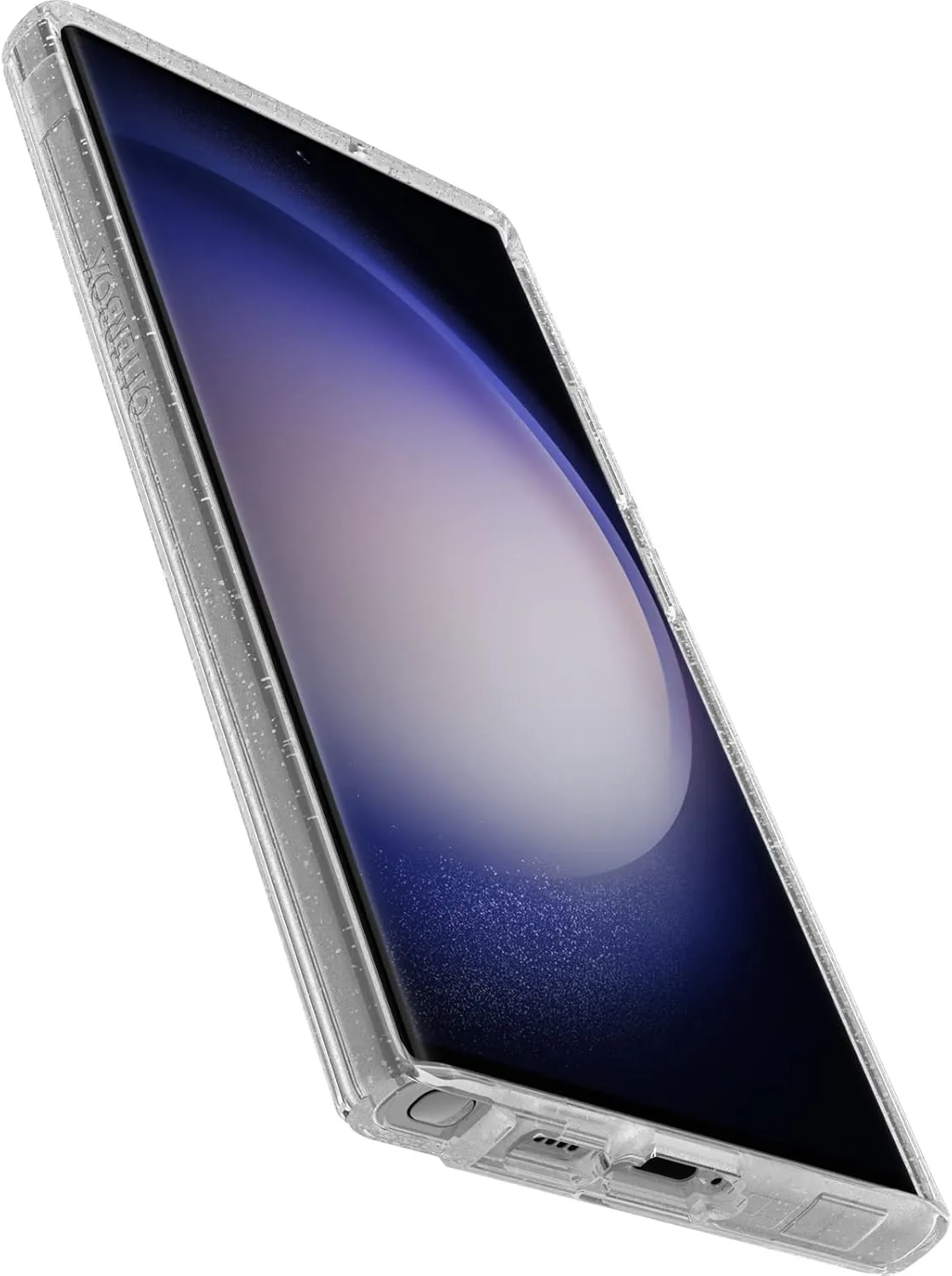 OtterBox Galaxy S23 Ultra Symmetry Series Case - Stardust (Clear/Glitter), Ultra-Sleek, Wireless Charging Compatible, Raised Edges Protect Camera & Screen
