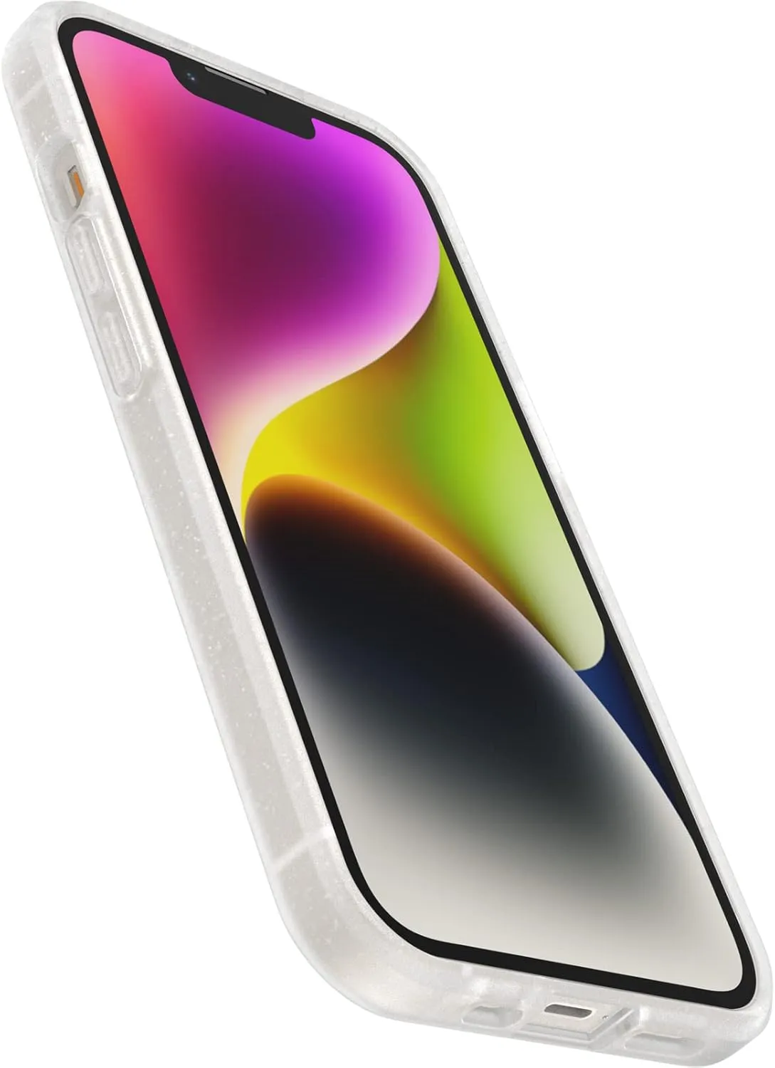 OtterBox iPhone 14 & iPhone 13 Prefix Series Case - Stardust (Clear/Glitter), Ultra-Thin, Pocket-Friendly, Raised Edges Protect Camera & Screen, Wireless Charging Compatible