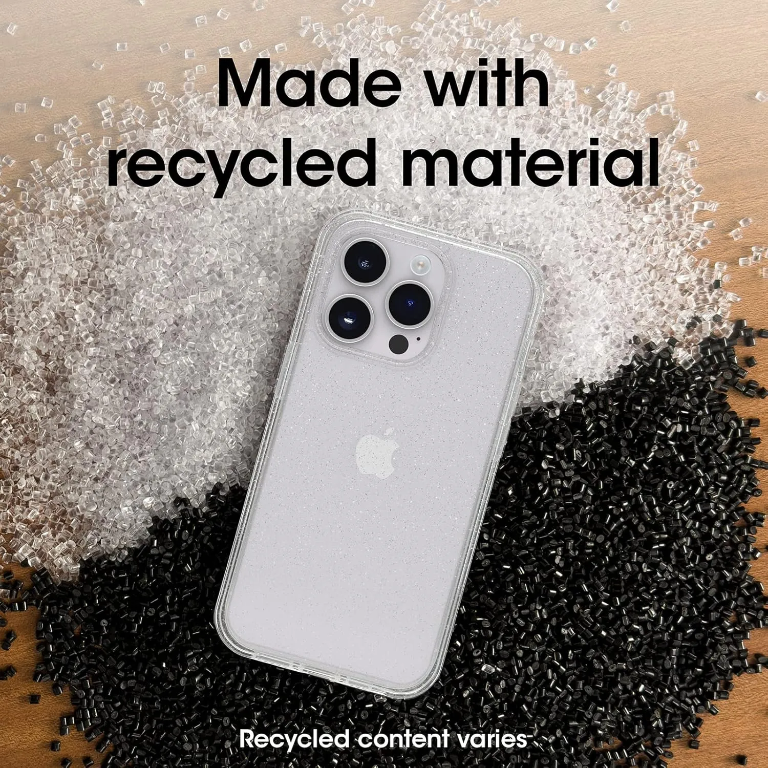 OtterBox iPhone 14 Pro (ONLY) Symmetry Series Case - Stardust (Clear/Glitter), Ultra-Sleek, Wireless Charging Compatible, Raised Edges Protect Camera & Screen