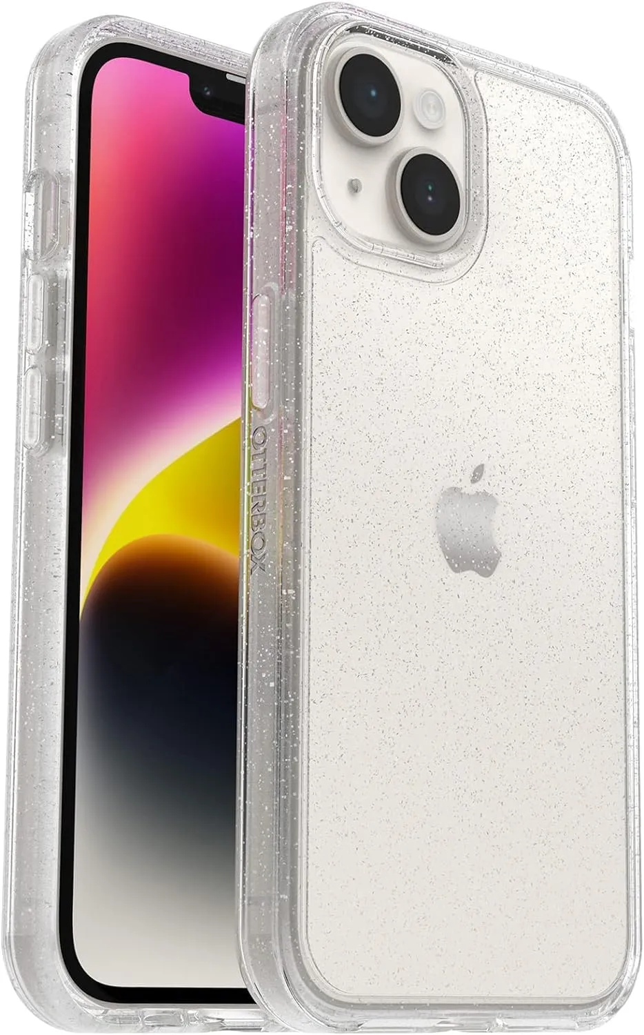 OtterBox Symmetry Series Clear Series for iPhone 14 & iPhone 13 - Stardust (Clear/Glitter)