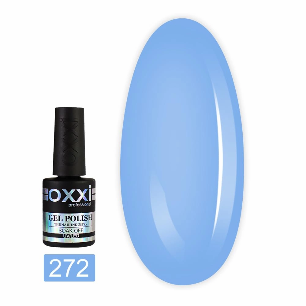 Oxxi Professional Gel Color 10ml. Part 5 (251-295) Nail Polish French, Red, Blue, Green, Neon, Pink, Glitter Led Uv Soak Off, Nail Art Diy, Home manicure (Gel Polish 272 (heavenly))