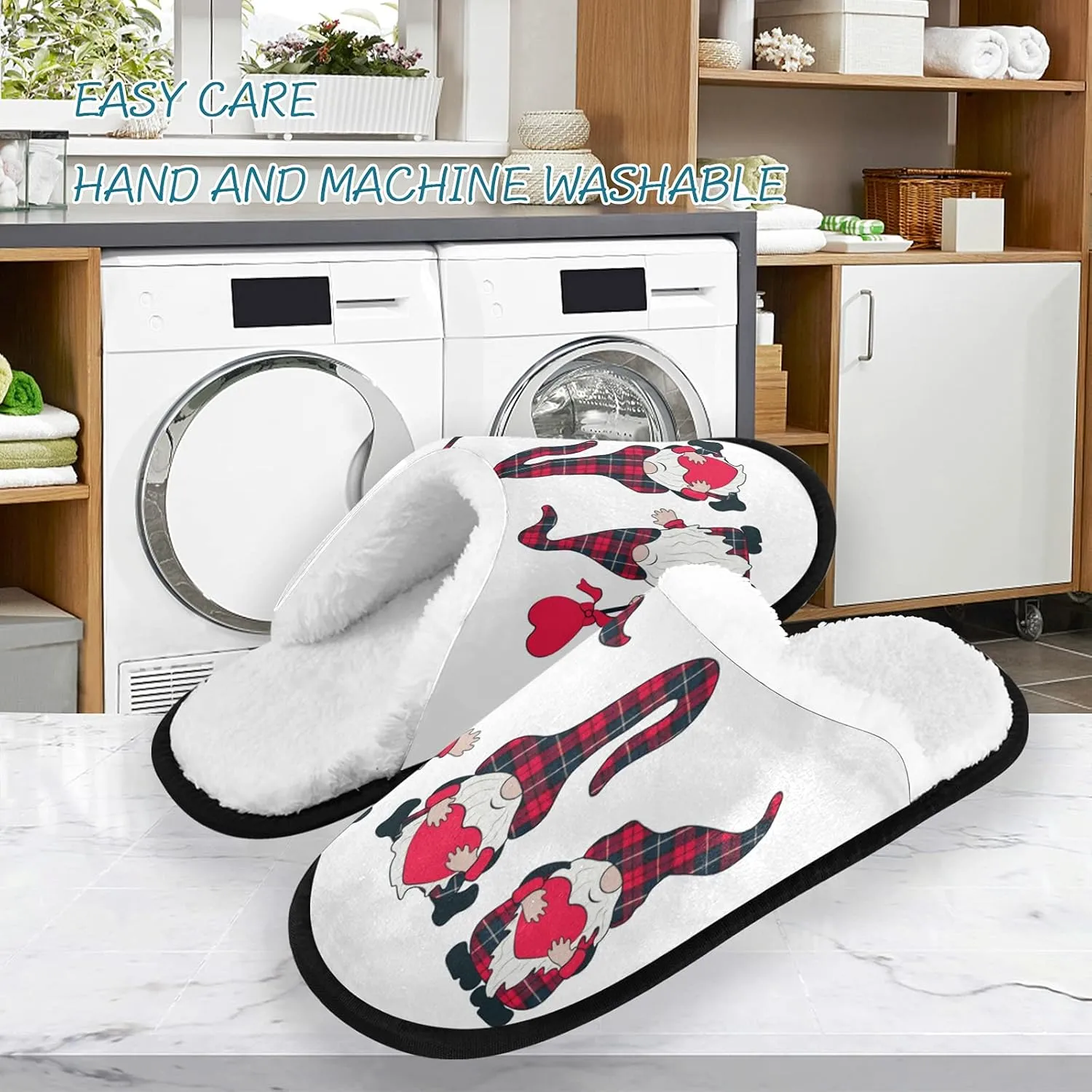 Panda Bear Slippers, Soft Memory Foam Non-Slip Indoor House Slippers Home Shoes for Bedroom Hotel Travel Spa