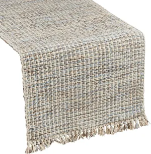Park Designs Sandy Shores Beige Farmhouse Table Runner 36 Inch | 13x36 Rustic Dining Table Accessory | Hand Loomed & Soft Texture | Modern Farmhouse Table Runners 36 Inches