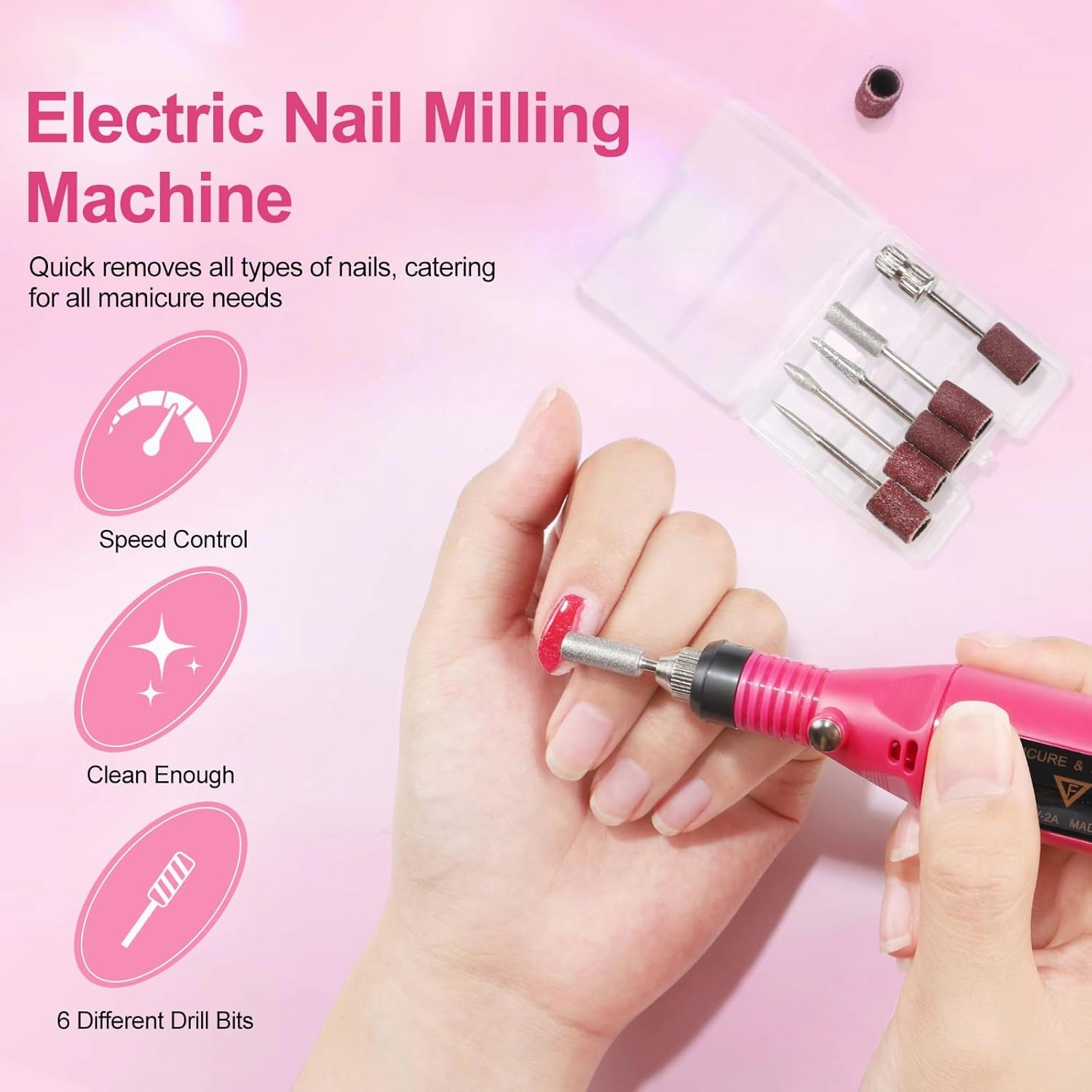 Peacecolor Complete Acrylic Nail Kit with Drill U V Lamp, 3PC Acrylic Powder 4PC Gel Polish 18PC Glitter Powders Pink White Nude Clear, Beginner Set for DIY Home Salons