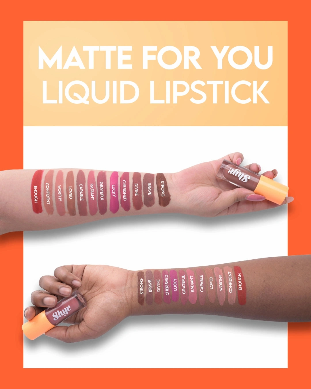 Peach Ombre - Peach Shades Lipstick: Confident and Strong