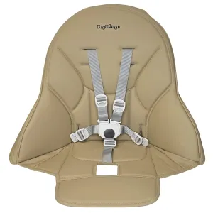 Peg Perego Siesta/Prima Pappa Zero 3 high Chair Replacement Upholstery with seat Belt, Noce (Beige)