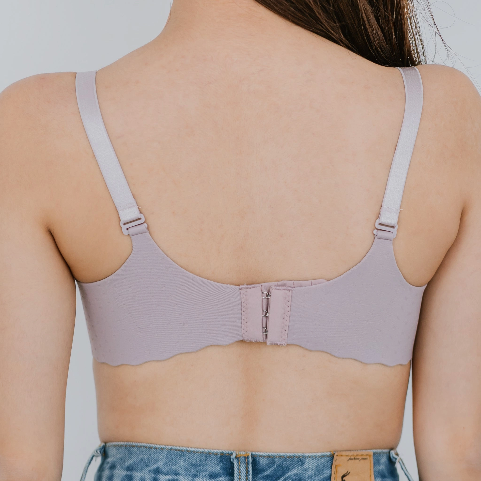 Perk Me Up! V2.0 Seamless Super Push Up Wireless Bra in Velvety Lilac Gray (Size XL Only)
