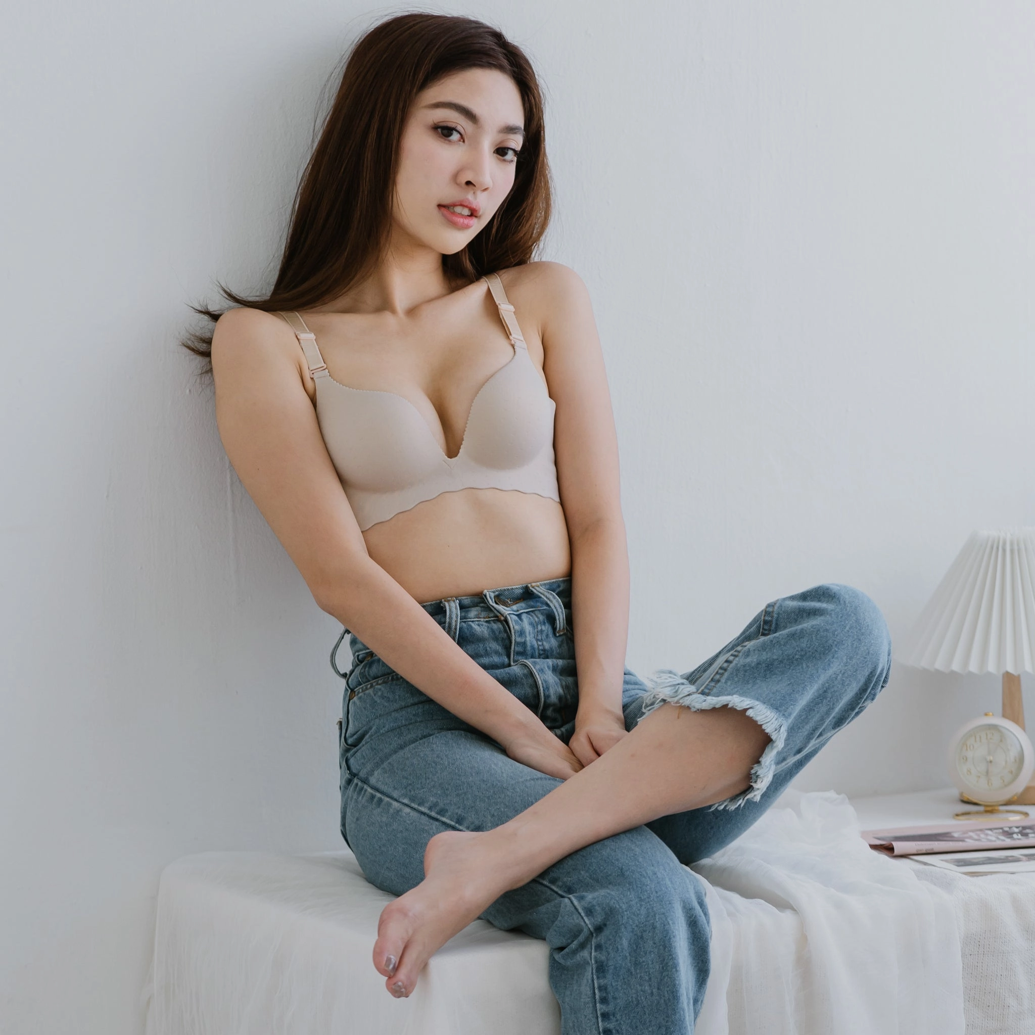Perk Me Up! V2.0 Seamless Super Push Up Wireless Bra in Velvety Nude (Size L & XL Only)