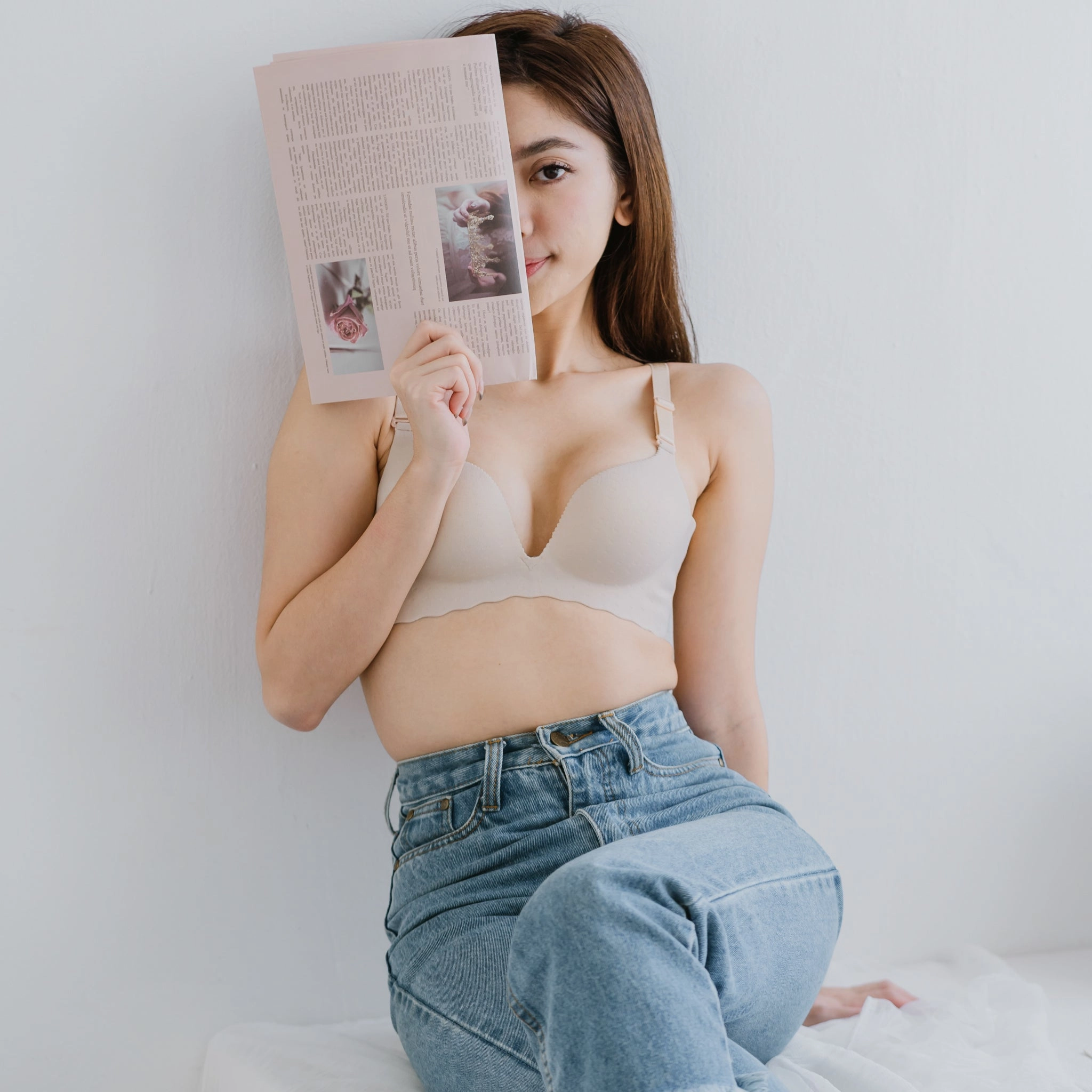 Perk Me Up! V2.0 Seamless Super Push Up Wireless Bra in Velvety Nude (Size L & XL Only)
