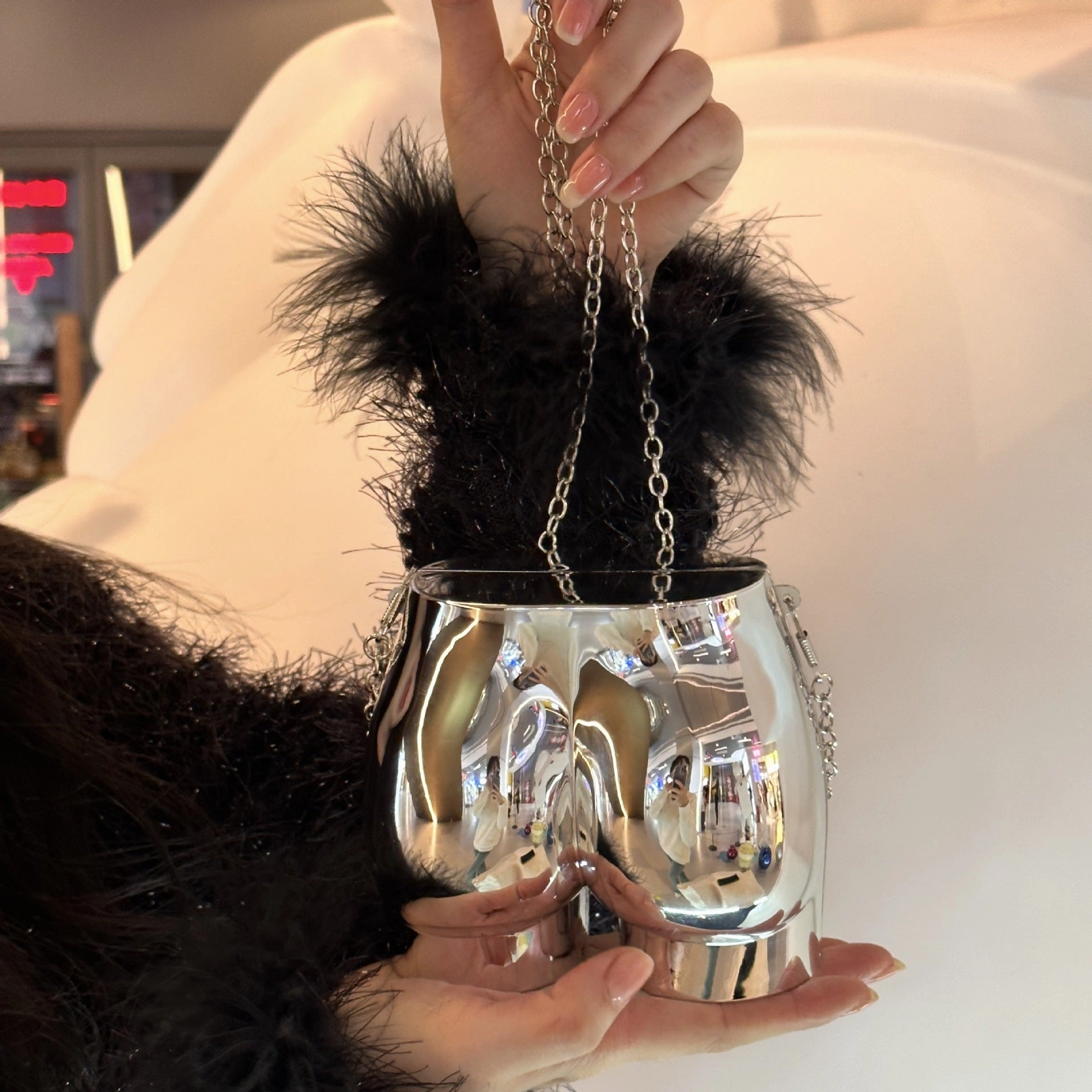 Personalized Creative Butt Design Chain Female Crossbody Bags