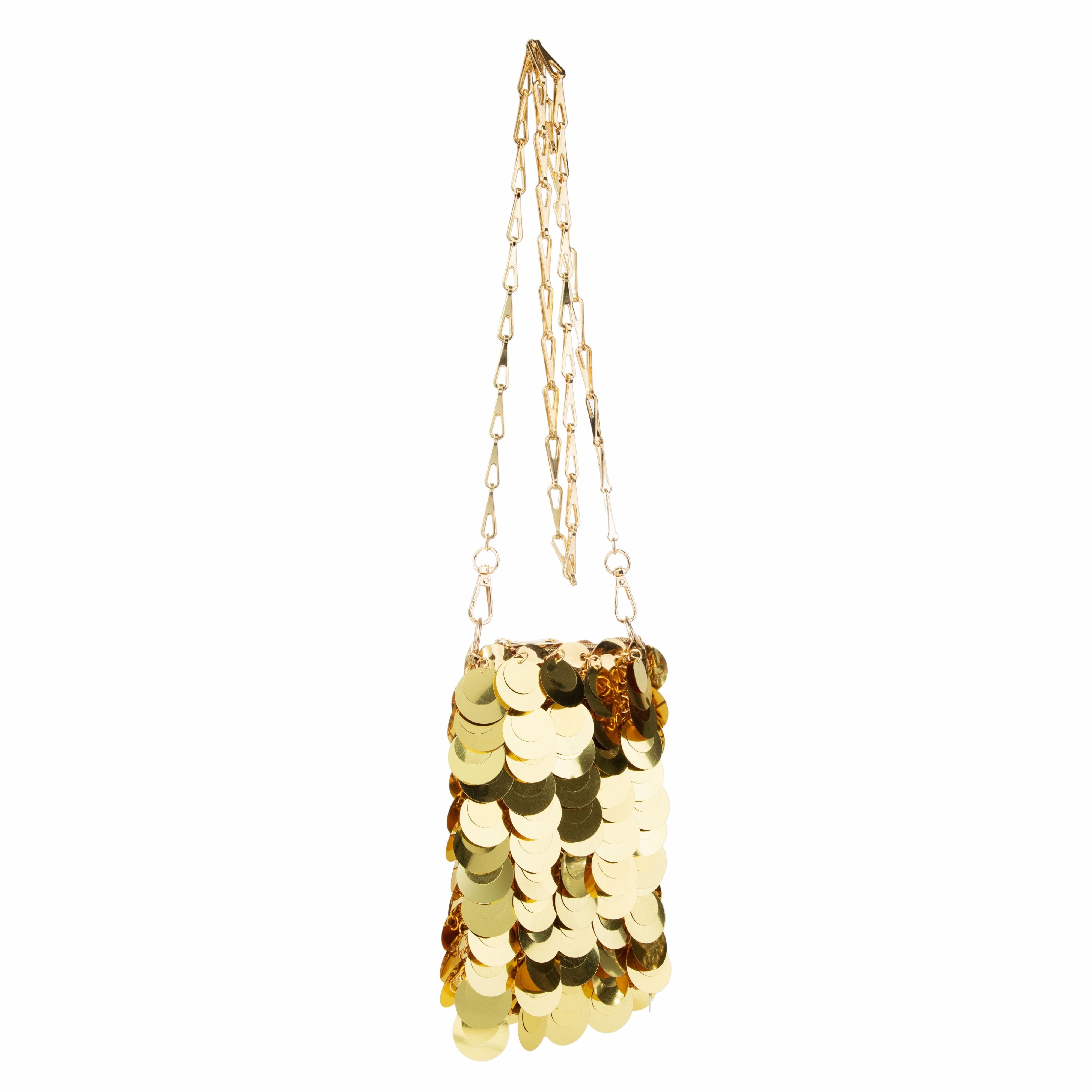 Plastic Sequin Crossbody Bag