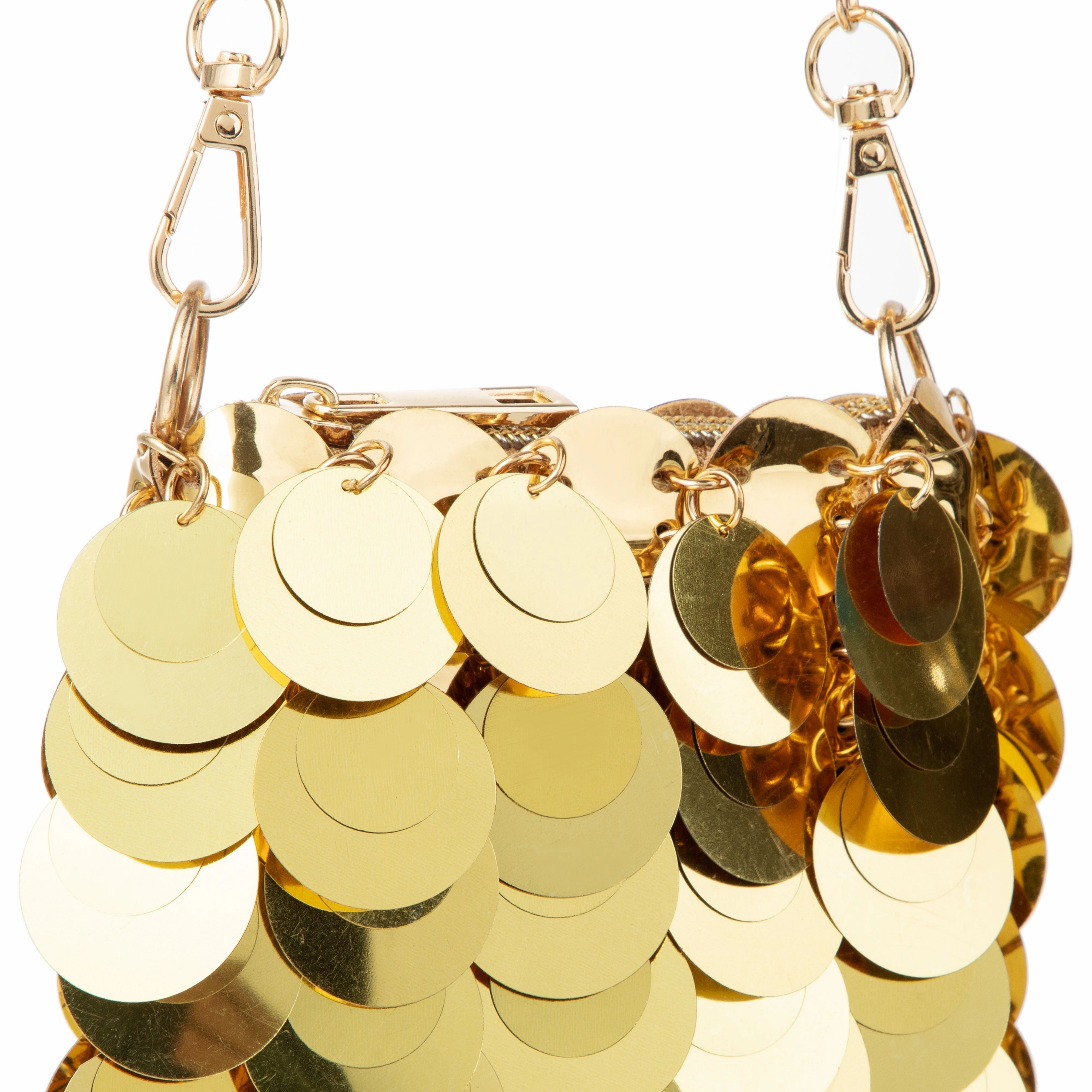 Plastic Sequin Crossbody Bag