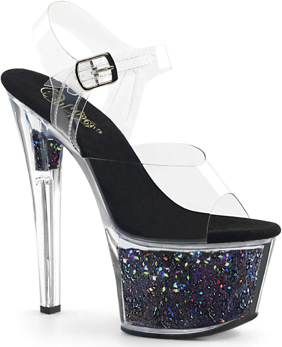 Pleaser Women's Sky-308GF Ankle-Strap Sandal